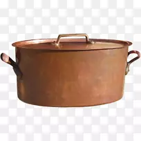 铜炊具，锅，皮革材料