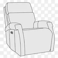 躺椅紧凑型轿车白线艺术设计