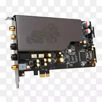 声卡和音频适配器pci Express asus xonar声卡