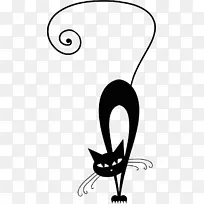 黑猫画猫