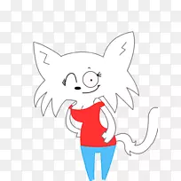 胡须系列艺术猫卡通剪贴画-本尼