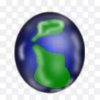 地球嚼口香糖熊桌面壁纸-地球