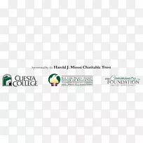 纸质Cuesta学院绿色标志字体设计