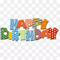 生日快乐，生日蛋糕，祝福贺卡和便条-生日