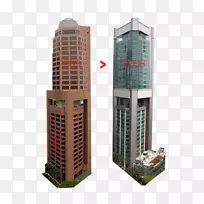 高层建筑公司总部大楼-城市建设