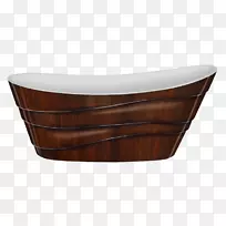 浴缸Акрил水暖固定装置bateria wodocią高瓦钢-棕色木材