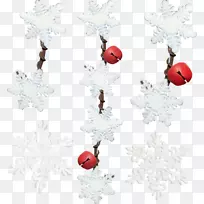 雪花圣诞装饰品剪贴画-雪花