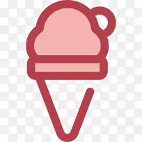 冰淇淋生日蛋糕电脑图标穿孔面包店-冰淇淋