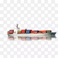货轮物流多式联运集装箱运输船