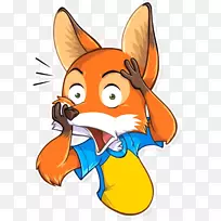 电报贴纸在线聊天胡须剪辑艺术-费迪南德