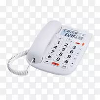 老年Alcatel移动固定电话，Alcatel t max 20白色电话之家和商务电话-tmax