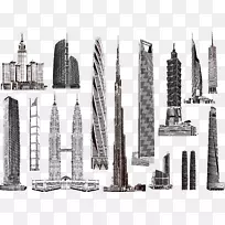 摩天大楼-高层建筑-地标