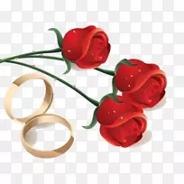 花园玫瑰订婚戒指