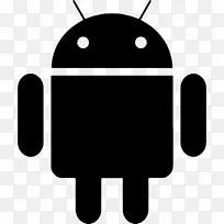 电脑图标黑色飞机android标志-android