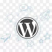 WordPress内容管理系统博客主题计算机图标-开发社区