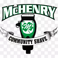 圣。Baldrick儿童癌症基金会标志McHenry高中-西校区-剃须