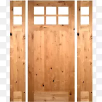斜面玻璃门，木材污渍屋，工匠-单玻璃门