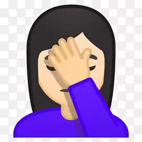Emojipedia facepalm表情符号-emoji