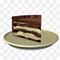 巧克力蛋糕奶油玉米饼