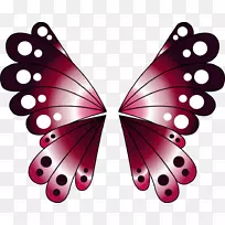 毛茸茸的蝴蝶粉红色的m-蝴蝶