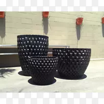 椅子陶瓷柳条花纹-大菠萝
