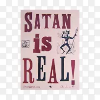 撒旦是真正的海报文字路易文兄弟活版印刷-4s商店海报。