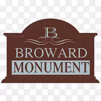 布劳沃德纪念碑雕刻墓碑-纪念碑