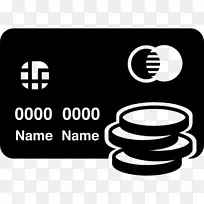计算机图标信用卡借记卡银行业务信用卡