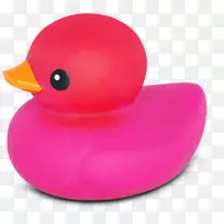 橡胶鸭-橙色浴缸颜色-鸭子