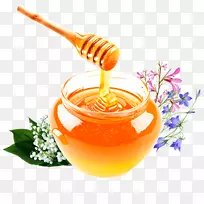 蜂蜜甜三叶草病蜜蜂健康-蜂蜜