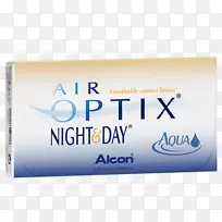 O2Optix空气Optix夜以继日水隐形眼镜