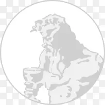 黑白班贝格市字体-印章