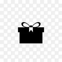 圣诞礼物电脑图标盒色带-礼物