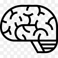 神经学计算机图标神经科学剪贴画-大脑
