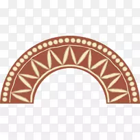 观察猜钟化石群树脂-印度教拱门