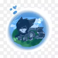 猫狗卡通桌面壁纸-猫