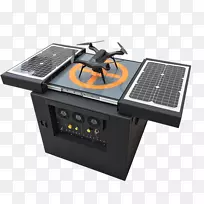 电池充电器h3动力无人驾驶飞行器太阳能充电站.internet概念