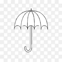 伞形线艺术白色字体-伞