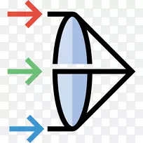 计算机图标折射符号凸光符号