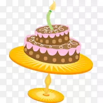 生日蛋糕玉米饼蜡烛蛋糕