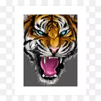 老虎数码艺术狮虎