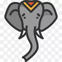 印度象非洲象泰国的大象剪贴画