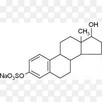 雌二醇结构雌激素-硫酸钠