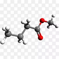 丁酸甲酯-分子