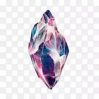 晶体团簇矿物紫水晶-宝石