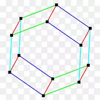 角线点六角形棱镜角