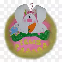 复活节兔子复活节彩蛋花环-复活节