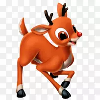 鲁道夫红鼻子驯鹿圣诞老人驯鹿