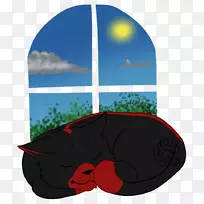 卡通天空plc字体懒天