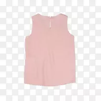 无袖衬衫连衣裙粉红色m连衣裙